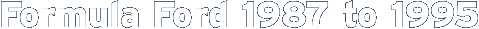 Formula Ford 